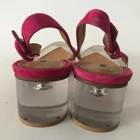 Matiko Zuma Vinyl Slingback Pumps in Pink - Picture 5 of 10